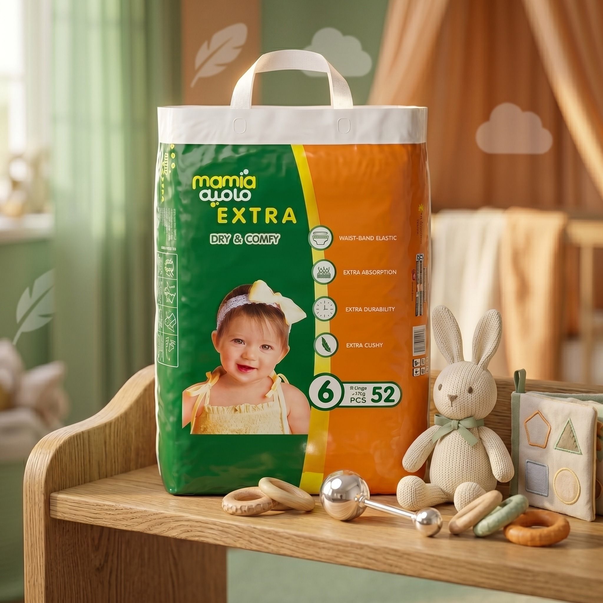 Mamia Extra Size 6–XXL 52pcs - Jumbo Pack